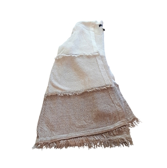 Style & Co Ombre Sweater Open Front Fringe Accent Size Medium - Picture 4 of 6